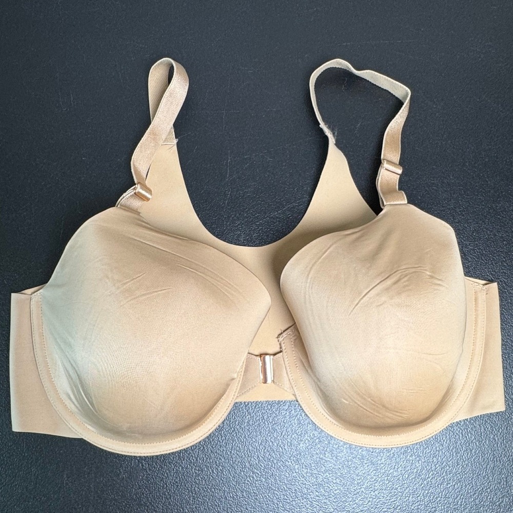 Soma Vanishing 360 Perfect Coverage Front Close Bra 36DD Nude Underwire